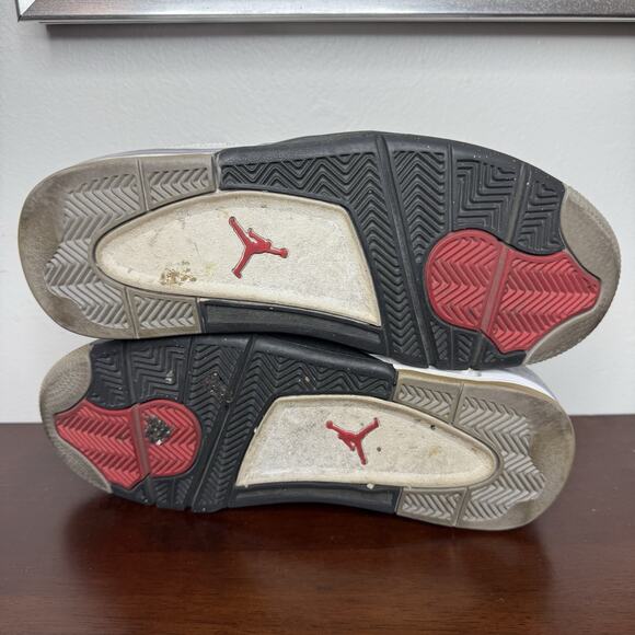 Air Jordan 4 Retro White Cement 2011 Shoes Men’s Size 8.5 308497-103 - Picture 5 of 6